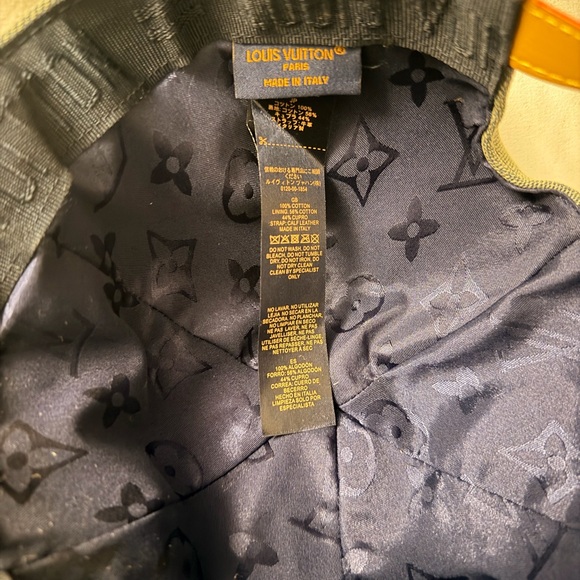 Louis Vuitton Light Green Denim Monogram Baseball Cap